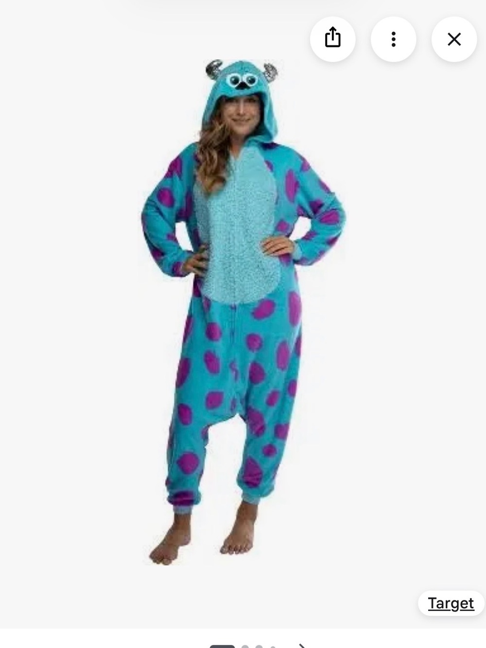 Monsters Inc onesie Sulley